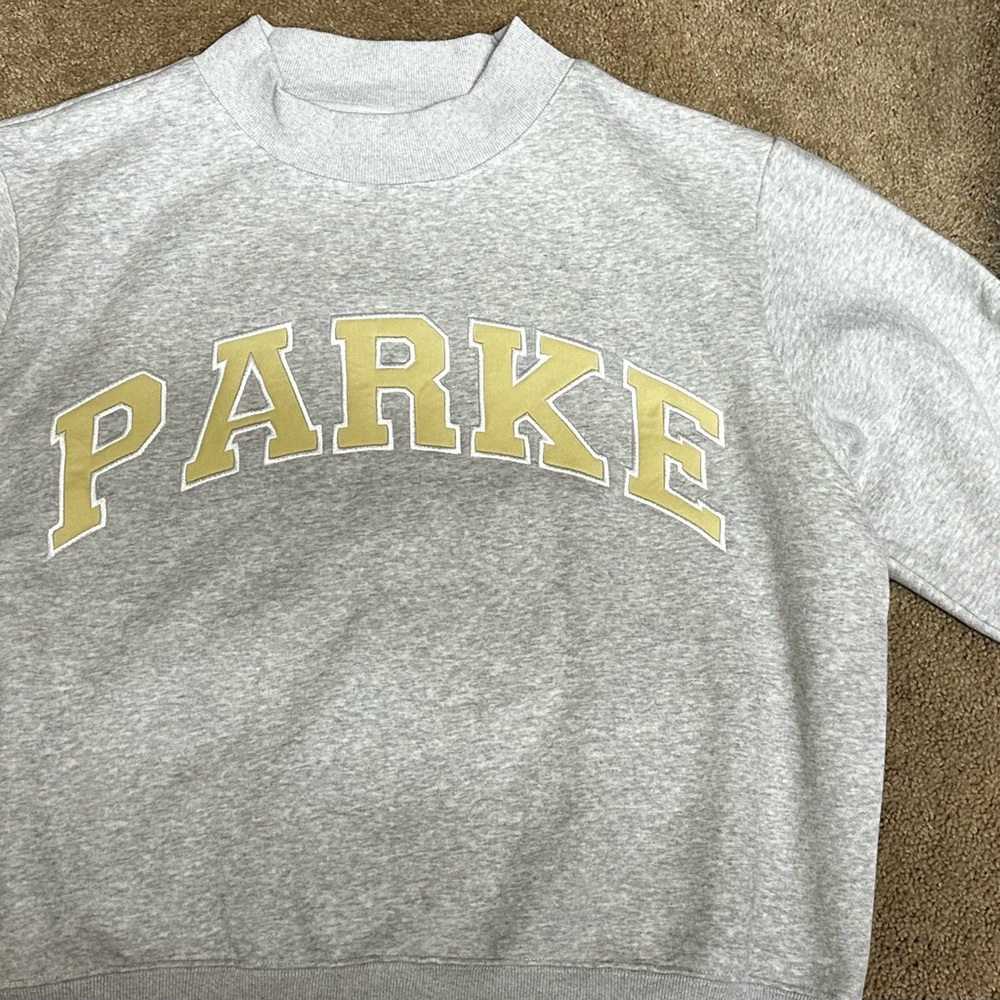 PARKE NWT Yellow and Gray Sweatshirt